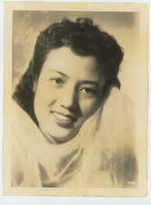 Vintage Photo Japanese Cinema Famous Pretty Setsuko Hara Tokyo Japan 1940s