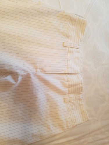 Cute BCX Juniors Bermuda Dress Shorts/Capris White w/Black Stripes Size 7 - Picture 4 of 11