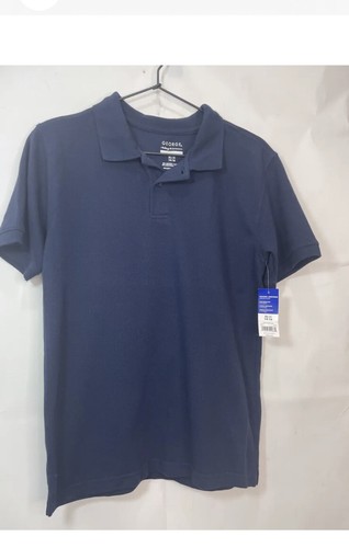 George Boys Navy Blue XL 14 -16 Short Sleeve Polo Uniform Shirt - Picture 7 of 12