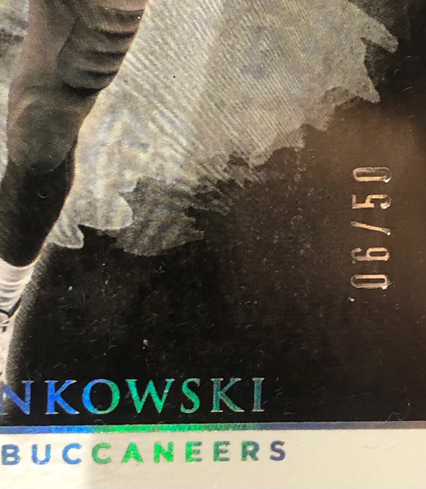 2020 PANINI IMPECCABLE ROB GRONKOWSKI, #94, SILVER PARALLEL, SERIAL #06/50, HOF - Image 3 of 3