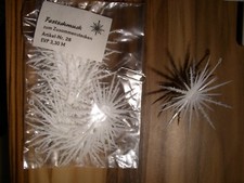 13 alte DDR Sebnitz Lauscha Sterne zum Stecken Weihnachtsbaum in OVP Konsum HO