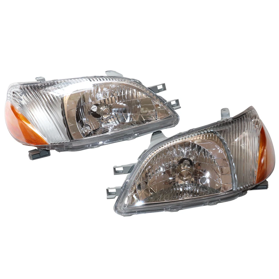 Par de faros para Toyota Echo 2000 2001 2002 conjunto de faros izquierda y derecha Foto 3 de 4