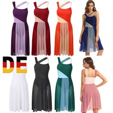 DE Damen Lyrisch Ballerina Kleid Latein Tanzkleid Modern Dance Tanzkleidung 