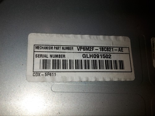 FORD FOCUS MK2 2007 GENUINE RADIO WITH CODE VP6M2F-18C821-AE - Picture 6 of 6