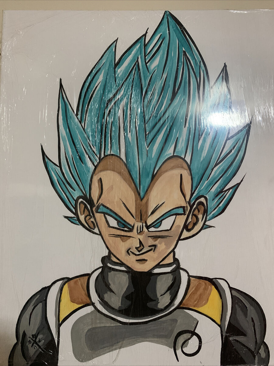 Goku super sayajin blue 2  Dragon ball z, Dragon ball painting, Dragon  ball art