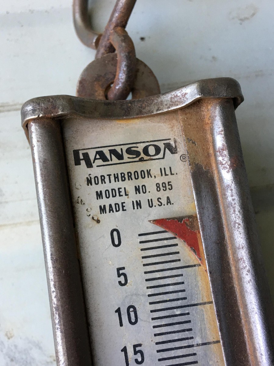 Hanson Viking 895 Hanging Spring Scale 50 lb vintage northbrook