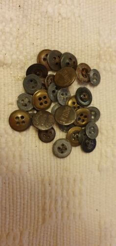 Metal Vintage Buttons - Foto 1 di 1