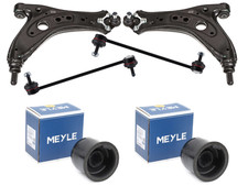 FOR POLO FABIA IBIZA 2 FRONT LOWER BOTTOM WISHBONE ARMS 2 CONSOLE BUSHES 2 LINKS