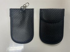 2x Car Key Signal Blocker Case Faraday Cage Fob Pouch Keyless RFID Blocking Bag
