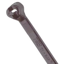 Cable Tie, 14-1/2 in L, 4 in Max Bundle Dia., Black, Nylon 6/6, 30 lb Strength,