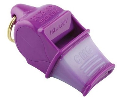 Sonik Blast CMG WhistleLanyard RefereeCoachOutdoorDogSafetyPurple