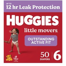 Huggies Little Movers Diapers Size 6 50 Count 00036000535914
