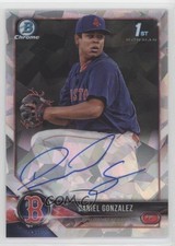 2018 Bowman Chrome Prospect Atomic Refractor /100 Daniel Gonzalez Auto 03xg