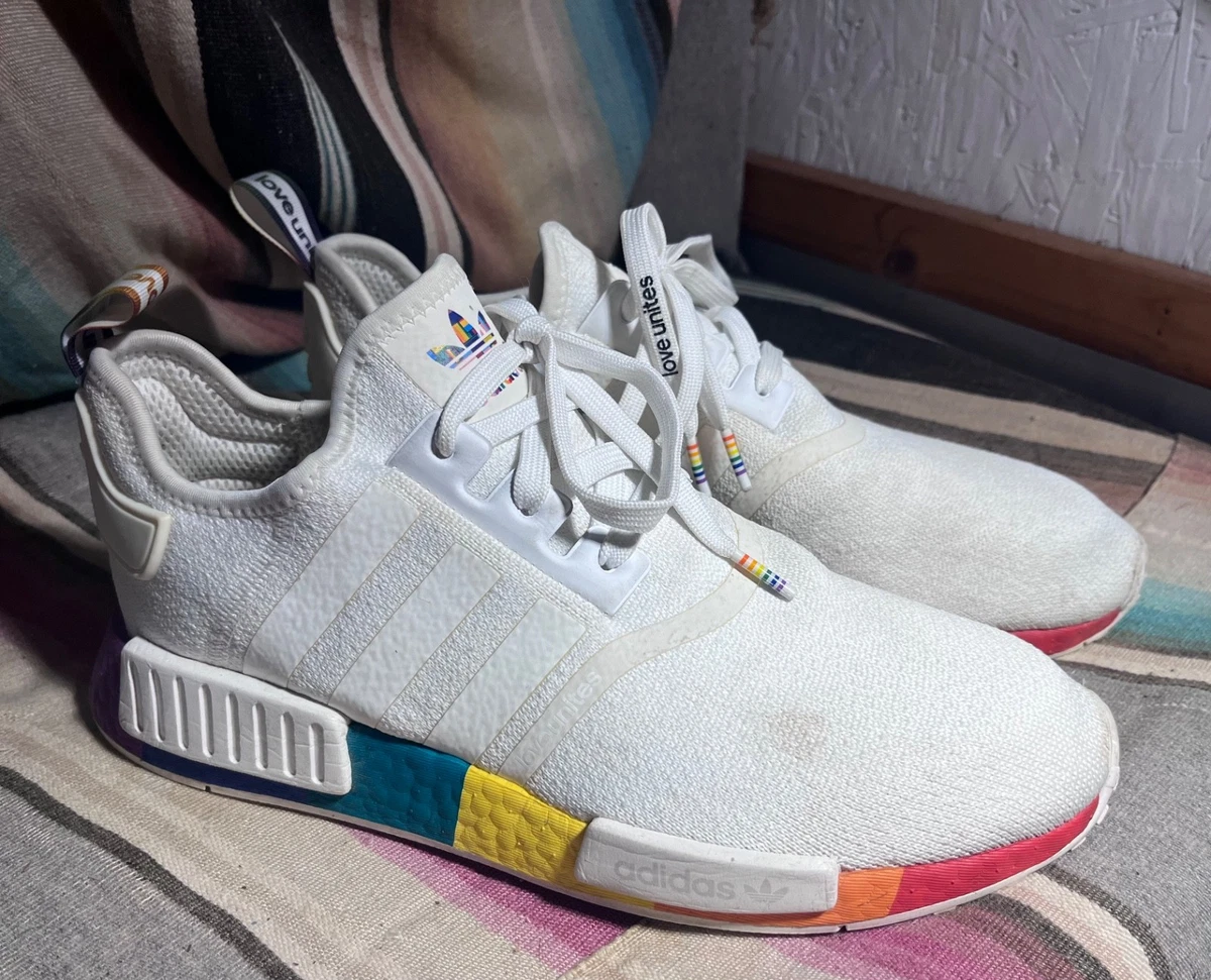 adidas gazelle silver green womens adidas NMD_R1 Shoes - Men's - Cloud White / Off White / Green main image 0