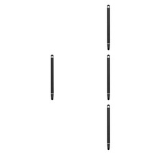 Retractable Dual Tip Stylus Pen Black Stainless Steel for Digital Whiteboard Use
