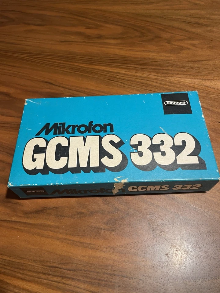 Grundig Stereo GCMS-332 Microphones Vintage W / Box Foto 2 de 4