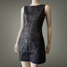 Dolce Gabbana D&G Leopard print Gold Black Evening Dress Size 44it L