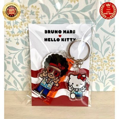 BRUNO MARS x HELLO KITTY Acryl Schlüsselanhänger Sanrio Collaboration Japan L...