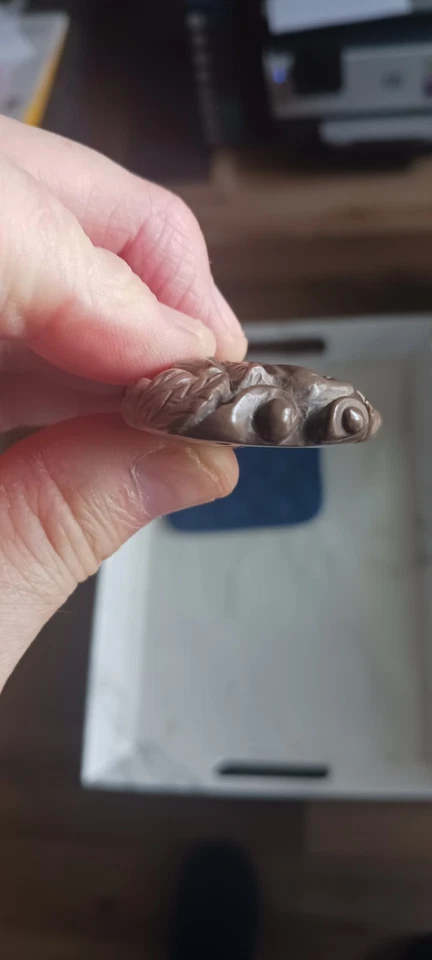 ANTIGUO CHINO ● COLGANTE LOBO ● GRUESO Y PESADO ● HERMOSO ● 170 QUILATES Foto 4 de 4