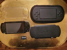Sony PSP 2001 Bundle W/ Games mo Power Cord Case Memory Stick (Read) lots extras