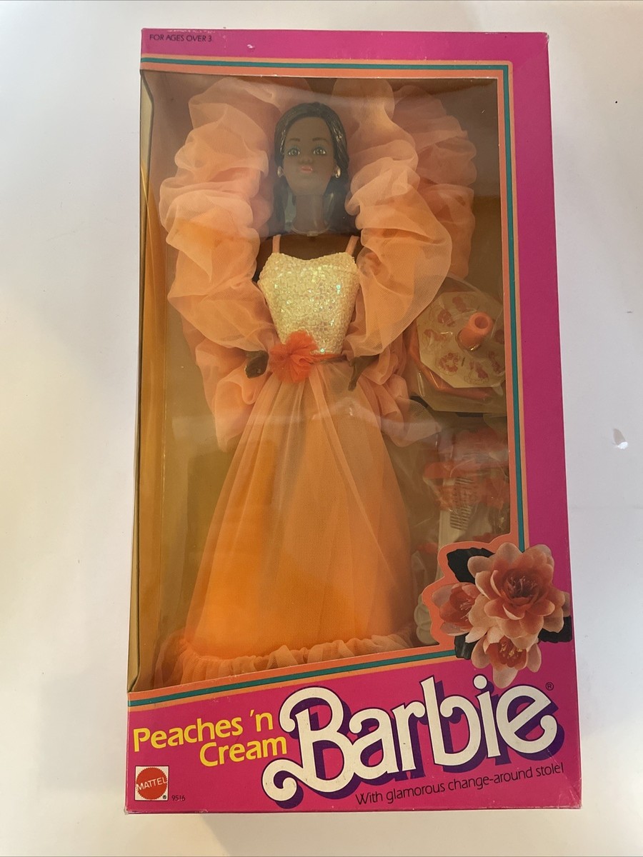 Barbie 1984 Original Peaches 'n Cream Barbie Doll African American