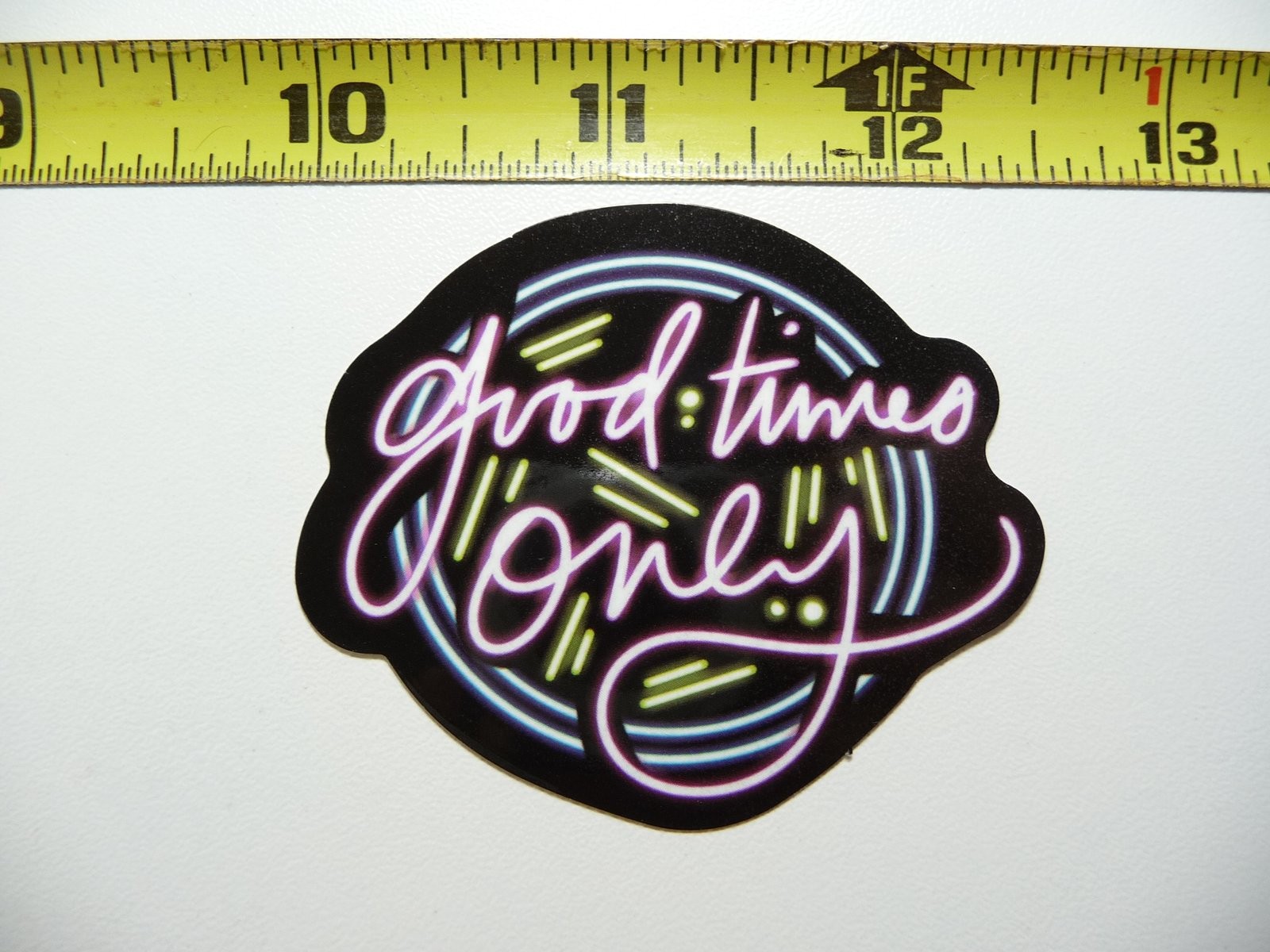 Neon Good Times Only Bar Club Sticker for Laptop Decor