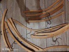 Wooden Clothes Hangers Vintage Mixed Lot of 6 Estate Sale