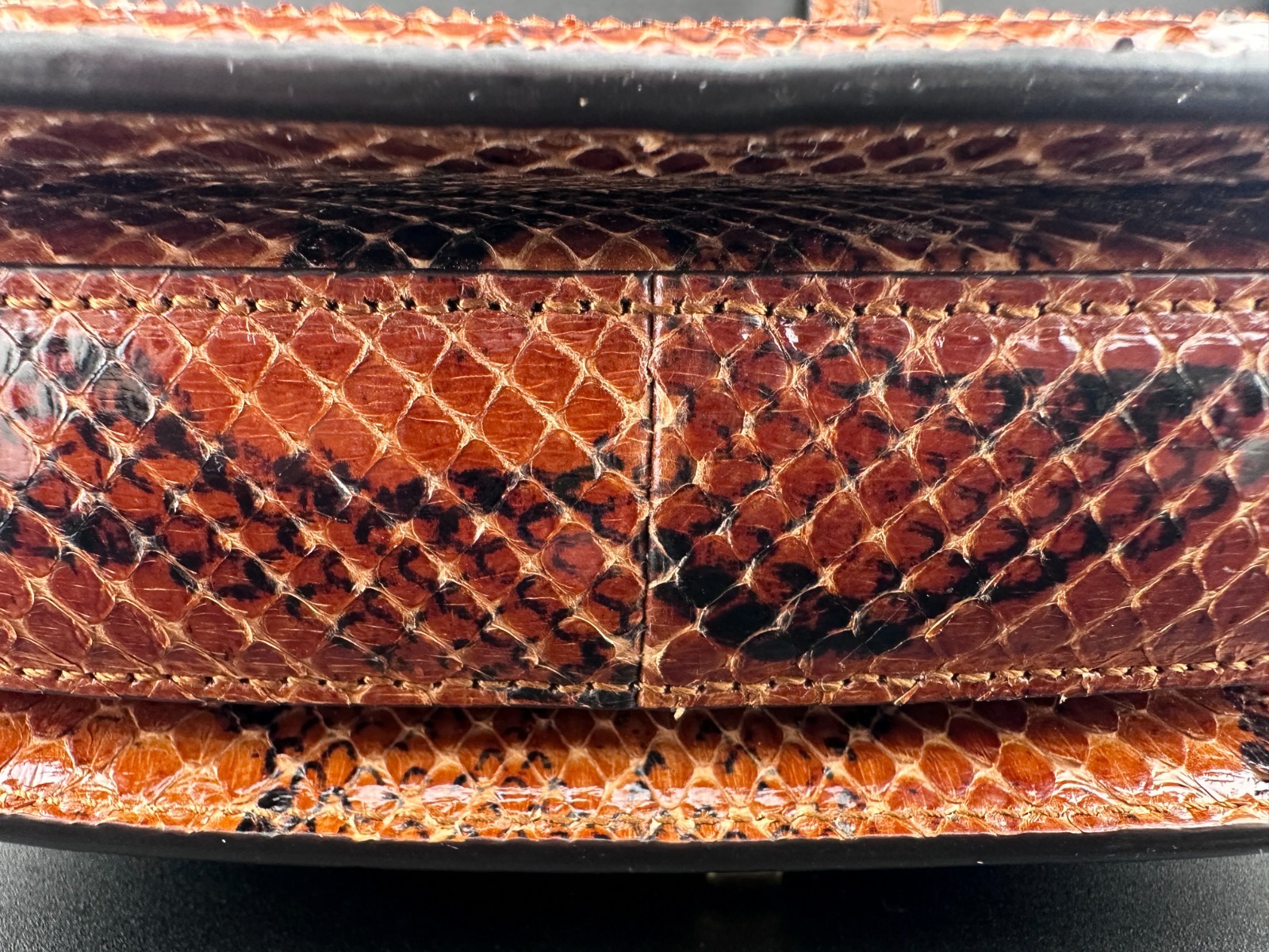 Gucci Sylvie Python Shoulder Leather Bag - image 6