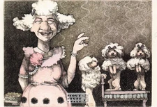 Fifi and Les Bonbons by Charles Bragg Art Postcard, Classico SF #542-009