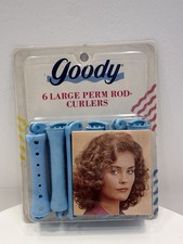VINTAGE NEW 1991 Goody 430/4 Large Perm Rod Hair Curlers Pack of 6
