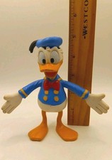 Vintage 1970 Disney Applause Bendable Donald Duck Rubber Figure Vintage 5"