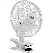 6 In. Quiet Portable Indoor 2-Speed Desk Fan with Clip and Fully Adjustable Tilt