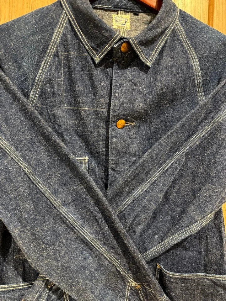 orSlow Vintage Denim Coverall Size 1 Made In Japan - Image 3 of 4