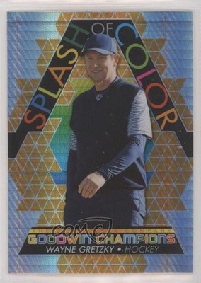 2022 Goodwin Champions Splash of Color Platinum Orange Prism Wayne Gretzky 7i2