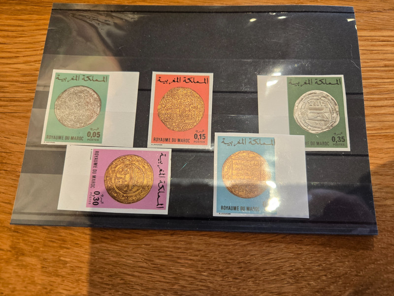 Morocco imperf old coins - MNH