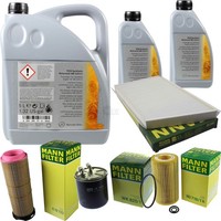 Mann Inspektionspaket 7L MB 5W-30 229.51 FüR Mercedes S203 C 220 CDI W203 CL203