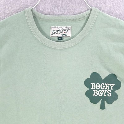 Bogey Boys Golf Logo Green Clover Heavy Cotton Casual Crew Neck Shirt Mens 2XL