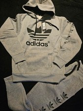 MEN Adidas Originals Trefoil Tracksuit GRAY Sweatsuit XL RETAIL 265 