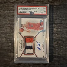 WALKER KESSLER 2022 Flawless Collegiate /25 horizontal RPA Auburn #24 POP 2 !