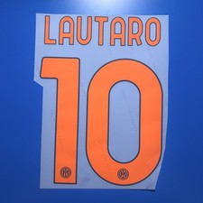 Lautaro 2025 26 Inter de Milán tamaño jugador conjunto de nombres nombre número identificación impresión