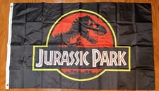 Jurassic Park Movie Advertisement Flag Banner 3 X 5’ Feet