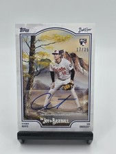 2025 Topps Bob Ross Baseball Coby Mayo Auto RC Titanium White /35
