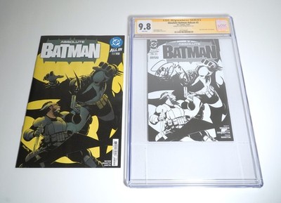 Absolute Batman #2 Ashcan NYCC CGC SS 9.8 Signed & Absolute Batman #2 1st print 