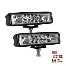 Led Pods Light Bar - Slim 60W 10000Lm 12V/24V Driving Fog Light 6 Inch