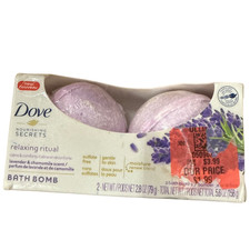 Dove Nourishing Secrets Relaxing Ritual Bath Bombs Lavender Chamomile