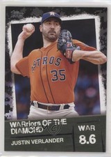 2020 Topps Warriors of the Diamond Black 102/299 Justin Verlander #WOD-26 4z8