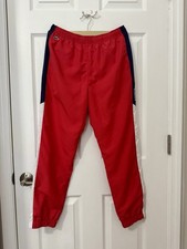 Lacoste Sport Track Pants Red Big Boys Size 14