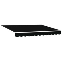Markise Ausziehbar Schwarz 300 X 250 Cm Sonnenschutz Balkon Terrasse