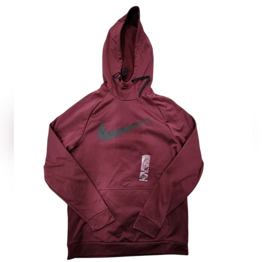 nike burgundy hoodie men