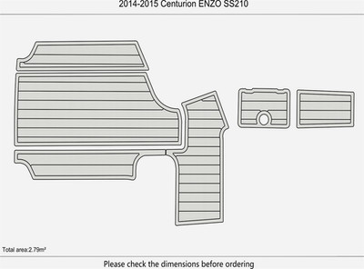 2014-2015 Centurion ENZO SS210 DuraEVA EVA Foam Boat flooring